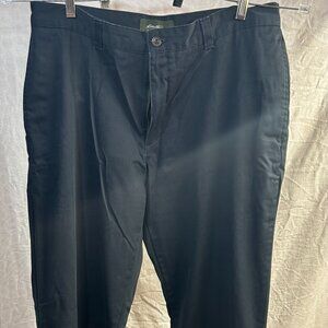 Black Chino Pants (35 waist - 37" inseam) - wrinkle resistance